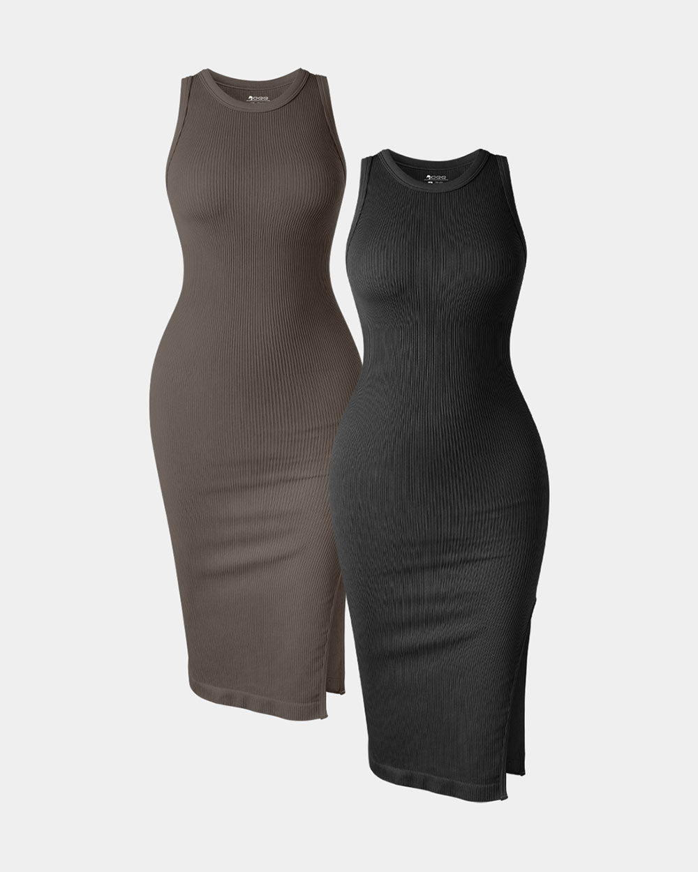 Halter Neck Split Tank Dresses